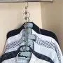 shlutesoy Metal Clothes Hanging Chain Closet Hanger Shirts Pants Hook Save Space Organizer - 1 Pcs Y-Shape
