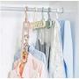 Multi-Functional 9 Holes Clothes Hanger Skirt Shirt Coat Drying Hang Rack Wardrobe Storage Organizer Space-Saving Cabide 10pcs Random Color