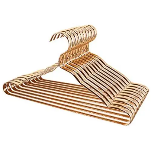 AOOSY Aluminum Clothes Hangers, 20 Pack Metal Lightweight Coats Hangers with Non-Slip Design Space Saving Heavy Duty Hangers for Men Women Suit Shirts Pants Jacket Coat (Gold) AOOSY Aluminum Clothes Hangers, 20 Pack Metal Lightweight Coats Hangers with Non-Slip Design Space Saving Heavy Duty Hangers for Men Women Suit Shirts Pants Jacket Coat (Gold)