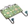 Indianshelf Handmade 1 Artistic Vintage Green Ceramic Tiny Flower Wall Hooks Holders/Removable Wall Hooks