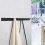 WEBI Coat Rack Wall Mounted,Coat Hanger Wall Mount,Hook Rack/Rail,8 Hooks for Hanging Backpack,Jacket,Clothes,Black