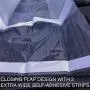 UltraBlock Mattress Bag for Moving, Storage or Disposal - Queen Size Heavy Duty Triple Thick 6 Mil Tear & Puncture Resistant Bag with Two Extra Wide Adhesive Strips