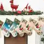 Xmas Ornament Christmas Stocking Snowflakes Christmas Decor Fork and Knives Pocket Tree Hanger for Gift Christmas Tree Decoration