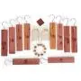 American Cedar Large Hang Ups Set - 10 Cedar Hangers & Cedar Balls , 2 Cedar Sachet - 100% Natural Fragrance Best moth protection & moth repellent