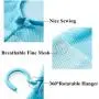 DurReus Multipurpose Clothespin Bag with Hanger,Hanging Mesh Drying Bag Laundry Shower Caddy Kitchen Bathroom Storage Organizer 3 Pack