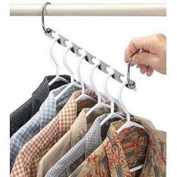Folding Shirts Coat Clothes Hanger Holders Save Space Non-Slip Clothing Organizer Practical Racks Hangers for Clothes 10Pcs