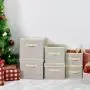 GRANNY SAYS Closet Organizer Bins with Lid, Storage Basket for Shelves, Closet Bins with Handle, Home and Office Boxes Organizer, Beige, Large, 3-Pack GRANNY SAYS Closet Organizer Bins with Lid, Storage Basket for Shelves, Closet Bins with Handle, Home and Office Boxes Organizer, Beige, Large, 3-Pack