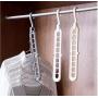 10pcs Random Color Multifunction Support Clothes Drying Rack Creative Clothes Hanger Plastic Scarf Clothes Hangers Hangers Storage Racks