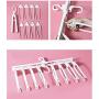 NTG Elements Space Saving Foldable Hangers｜Multifunctional Strong Durable Closet Organizer｜Premium Upgrated Anti Slip Design｜Space Saver Hanger for Clothes｜Perfect Drying Rack