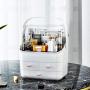 Haturi Makeup Organizer Box, Cosmetics Storage Display Holder with Drawers, Portable Handle, Fully Open Waterproof Dustproof Lid, Great for Bathroom, Dresser, Countertop Haturi Makeup Organizer Box, Cosmetics Storage Display Holder with Drawers, Portable Handle, Fully Open Waterproof Dustproof Lid, Great for Bathroom, Dresser, Countertop