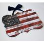 Custom Handmade American Flag Patriotic Door Sign / Hanger