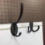 PietyDeko 15 Pieces Double Prong Robe Hook Cloth Hanger and 10 Pieces Heavy Duty Dual Coat Hooks Wall Mounted with Screws