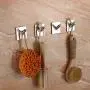Sumnacon Stainless Steel Bathroom Towel Hook, 3M Stick Wall Hooks Clothes Hangers Holder for Home Kitchen Coats Hats Keys Bags (Type 1)