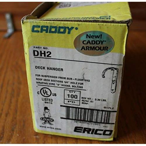 Erico CADDY Deck Hanger 100 pc Suspension From Sub-floor roof deck sections 1/4"