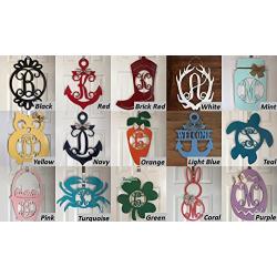 Monogram Elephant Nursery Wall Hanger - Babys Room Wall Hanger - Elephant Wall Hanging - Elephant Door Hanger - Wooden Elephant Cutout