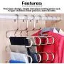 [Merlove] 5 Layers S Shape Multifunctional Clothes Hangers Pants Storage Hangers Rack