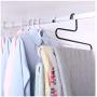 DNJKSA Metal Clothes Hanger 5 Tiers Hanger for Clothes Saves Space Clothes Storage Hanging Hanger for Pants Belt Tie Adult(2 Pieces/Lot)(Random Color)