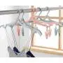 WofuL 8pcs Portable Folding Clothes Hangers with Detachable Socks Skirts Trousers Clips,Travel Camping Coat Hangers Racks WofuL 8pcs Portable Folding Clothes Hangers with Detachable Socks Skirts Trousers Clips,Travel Camping Coat Hangers Racks