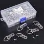 Rustark 60-Pcs Heavy Duty D Ring Picture Hangers Double Hole with Screws for Home Decoration Picture Hanging Solutions. Rustark 60-Pcs Heavy Duty D Ring Picture Hangers Double Hole with Screws for Home Decoration Picture Hanging Solutions.