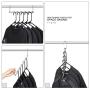 TOPIND Stainless Steel Metal Hangers Space Saving Organizer Clothing Hangers, Vertical Clothes Hangers for Wardrobe Space Saver,Closet Organization Hangers Wardrobe Storage Accessories (10 pcs)
