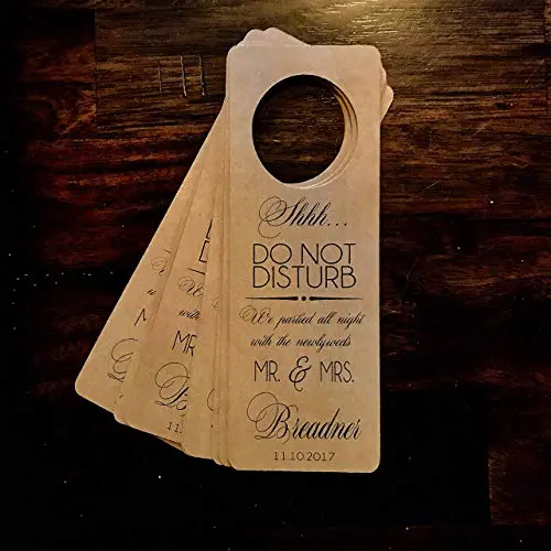Do Not Disturb Wedding Door Hangers - Set of 10
