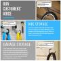 StoutMax Heavy Duty Bike Storage Hooks Set, 8 Pack