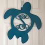 Monogram Turtle Wreath - Turtle Door Hanger - Nautical Door Hanger - Sea Turtle Initial Wreath - Marine Monogram - Sea Turtle Monogram