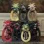 Custom Pineapple Monogram Door Hanger Summer Pineapple Decor Monogram Pineapple Welcome Decor Pineapple Door Hanger Monogram Wedding Gift Double Door Hangers Mothers Day Gift Birthday Welcome Wreath