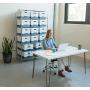 Bankers Boxes PRESTO Heavy-Duty Storage Boxes, Instant Assembly, Lift-Off Lid, Legal, Case of 12 (0063201)