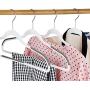 SUPER DEAL Non Slip Hangers Rubber Coating Clothes Hangers with 360°Swivel Hook, Easy Slide for Shirt, Tie, Pant, Skirt, Blouses, Scarf, Strong Enough for Coat, 50PCS
