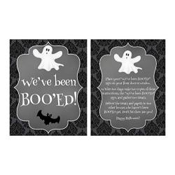 Weve been Booed, Halloween Decorations, Halloween Sign, Boo Game, Neighborhood Halloween Game, Boo Sign, Glossy 8x10 Sign