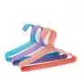 MulYeeh Home 11.5 Inch 10 Pack Plastic Hangers for Child Clothes Space Saving Tubular Hangers (Purple)