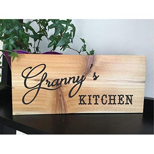 PERSONALIZED KITCHEN SIGN, RECLAIMED CEDAR 12X5 WITH HANGER, RUSTIC COUNTRY ELEGANT WOOD SIGN, UNIQUE GIFT, HOUSEWARMING GIFT, ANNIVERSARY GIFT, BIRTHDAY GIFT, MOTHERS DAY GIFT, WEDDING GIFT