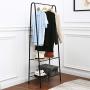 Homebi Garment Rack Metal Clothing Rack Coat Organizer Laundry Closet Storage Entrway Shelving Unit with Hanger and 2-Tier Durable Shelf for Shoes Clothes Storage in Black, 23.6”Wx13.19”Dx63”H Homebi Garment Rack Metal Clothing Rack Coat Organizer Laundry Closet Storage Entrway Shelving Unit with Hanger and 2-Tier Durable Shelf for Shoes Clothes Storage in Black, 23.6”Wx13.19”Dx63”H