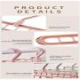 10pcs Random Color Nine-Hole Rotating Multi-Function Folding Hanger Clothes Coat Hanger Baby Hangers Hangers for Clothes Kids Hangers Closet Rod