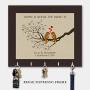 Personalized Key Holder, Key Hanger, Wall Key Rack, Wall Key Holder, Key Holders, Rustic Wood Key Holder 10" x 12"