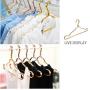 10pcs/lot Aluminum Alloy Clothes Hanger Adult Non-Slip Windproof Strong Metal Shirt Trouser Hook Coat Hanger Color Random