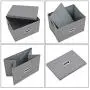Polecasa Storage Bins with Lid-2 Pack-Removable Lid, Collapsible, Stackable, Linen Fabric. Storage Cubes Boxes Containers Organizer Basket for Home, Office, Bedroom, Closet, and Shelves(Medium| 26L) Polecasa Storage Bins with Lid-2 Pack-Removable Lid, Collapsible, Stackable, Linen Fabric. Storage Cubes Boxes Containers Organizer Basket for Home, Office, Bedroom, Closet, and Shelves(Medium| 26L)