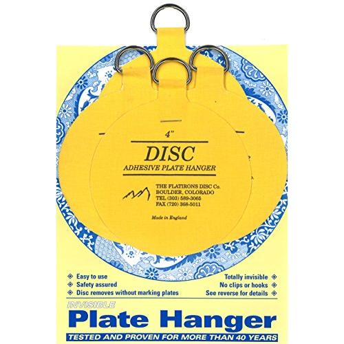 Flatirons Disc Adhesive Large Plate Hanger Set (4-4 Inch Hangers) Flatirons Disc Adhesive Large Plate Hanger Set (4-4 Inch Hangers)