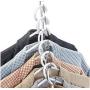 6pcs Magic Clothes Hanger Hanging Chain Metal Cloth Closet Hanger Shirts Tidy Save Space Organizer Hangers for Clothes