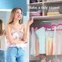 HOUSE DAY Velvet Hangers Non-Slip Velvet Hanger 50 Pack-Clothes Hangers Velvet Space Saving Clothes Hangers Non Slip Hangers for Coats, Suit,Hot Pink HOUSE DAY Velvet Hangers Non-Slip Velvet Hanger 50 Pack-Clothes Hangers Velvet Space Saving Clothes Hangers Non Slip Hangers for Coats, Suit,Hot Pink