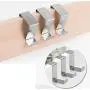 Elife Set of 10 Over Door Hooks Stainless Steel Towel Hanger Space Saving Organizer