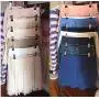 2pcs Random Color Family Heavy Duty 6 Tiers Skirt Pants Clothes Hanger Metal Foldable Organizer Foldable Wardrobe Storage