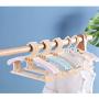 HJYPYJ Magic Hanger,Portable Multifunctional Hangers,Non-Slip Folding Hangers,Non-Deformable Childrens Hanger Space Saving Organizer Hanger Strong Bearing Capacity/Pink / 20 pcs