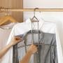 HJYPYJ Magic Hanger,Layered Storage Magical Hangers,Durable Stainless Steel Hanger,Space-Saving Organizer Hangers, Do Not Scratch Clothing/Gray / 1Pcs