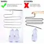 8 Pack Multi Pants Hangers Rack for Closet Organization,STAR-FLY Stainless Steel S-shape 5 Layer Clothes Hangers for Space Saving Storage 8 Pack Multi Pants Hangers Rack for Closet Organization,STAR-FLY Stainless Steel S-shape 5 Layer Clothes Hangers for Space Saving Storage