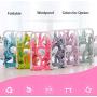 SUOWO Folding Portable Clip Drip Hangers for Baby Clothes Socks Laundry Drying Space Saving Travel Rotatable Plastic 12 Clips (Lilac)