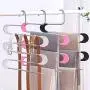 HJYPYJ Magic Clothes Hanger, Anti-Skid Detachable Trouser Hangers, Portable Space Saving Hanger Organiser/Pink / 15 Pcs