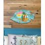 G.DeBrekht Fish Scenic Coastal Surfboards Palm Tree Sunset Wooden Door hanger / wall decor #8198527H