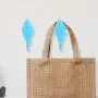 Mumusuki Creative Bird Decor Hook Wall Door Hanger Clothes Coat Hat Bags Towel Hanging Rack Holder(Sky Blue)